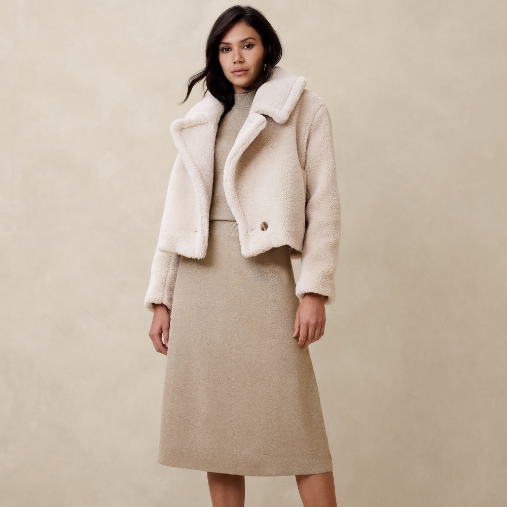 Banana Republic Cream Skirt